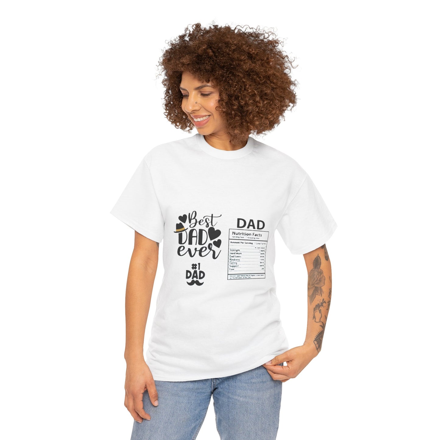 Best Dad Ever Unisex Tee, Father's Day Gift, Dad T-Shirt, Family Reunion Outing, Casual Everyday Wear, Gift for New Dad
