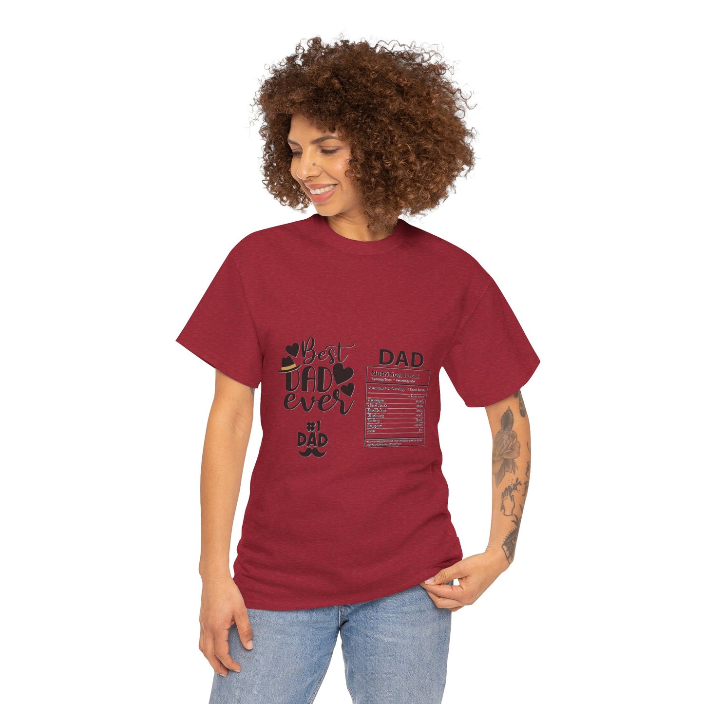 Best Dad Ever Unisex Tee, Father's Day Gift, Dad T-Shirt, Family Reunion Outing, Casual Everyday Wear, Gift for New Dad