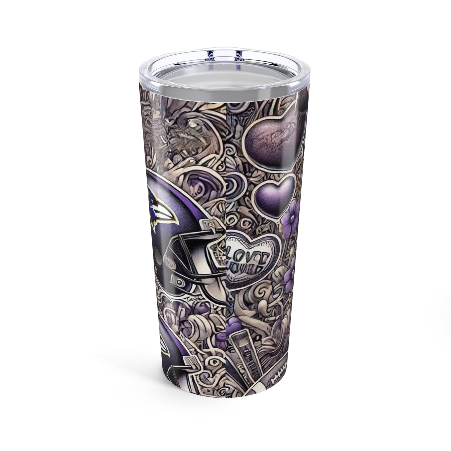 Baltimore Ravens 20oz Tumbler | Cheerful Sports Drinkware, NFL Fan Gift, Unique Tailgating Cup, Personalized Tumbler