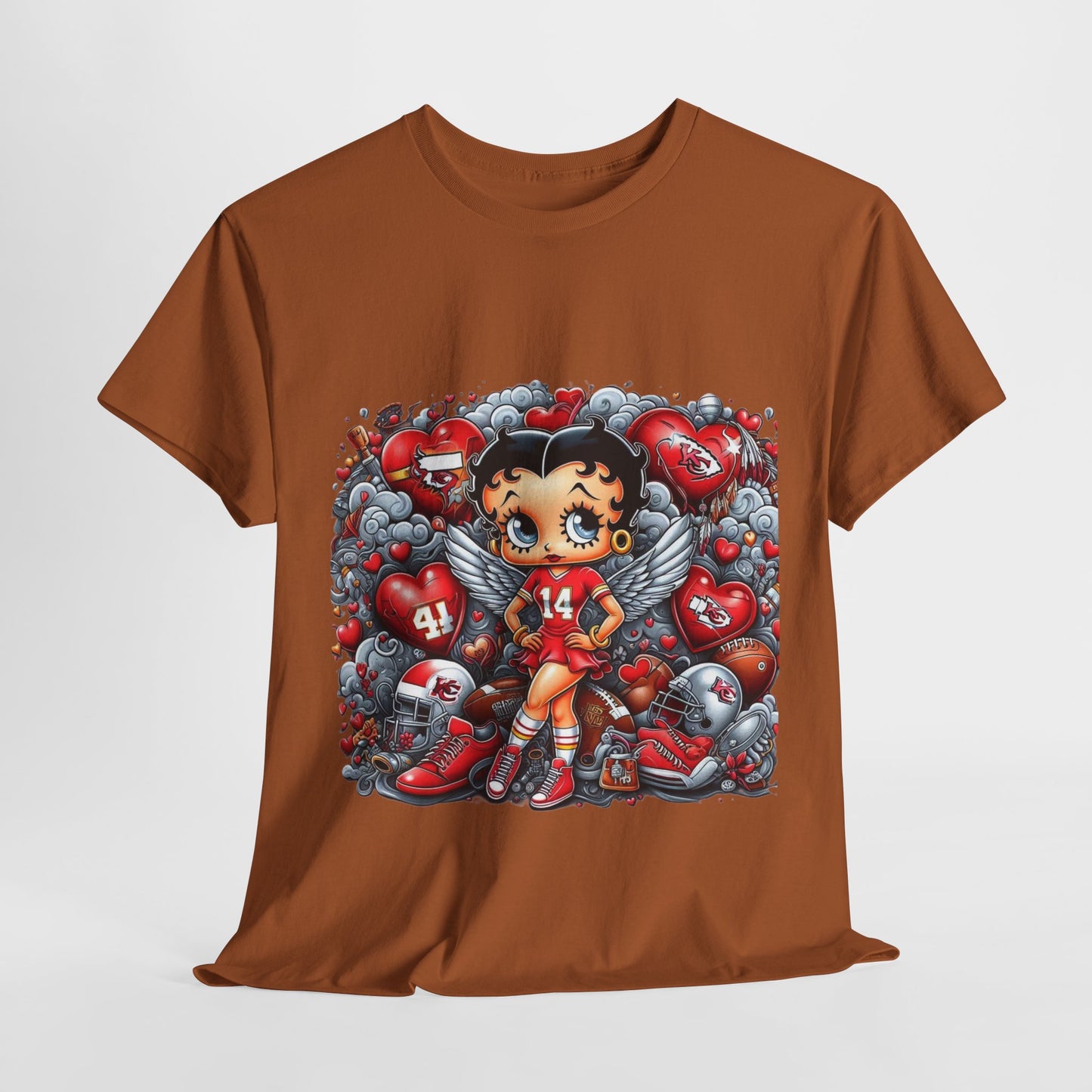 Betty Boop Valentine Tee, Cute Graphic T-Shirt, Retro Cartoon Top, Gift for Her, Valentine's Day Apparel
