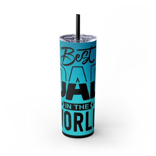 Best Dad Skinny Tumbler, 20oz | Gift for Father's Day, Dad's Birthday, Custom Drinkware, Travel Mug, Cool Father Gift