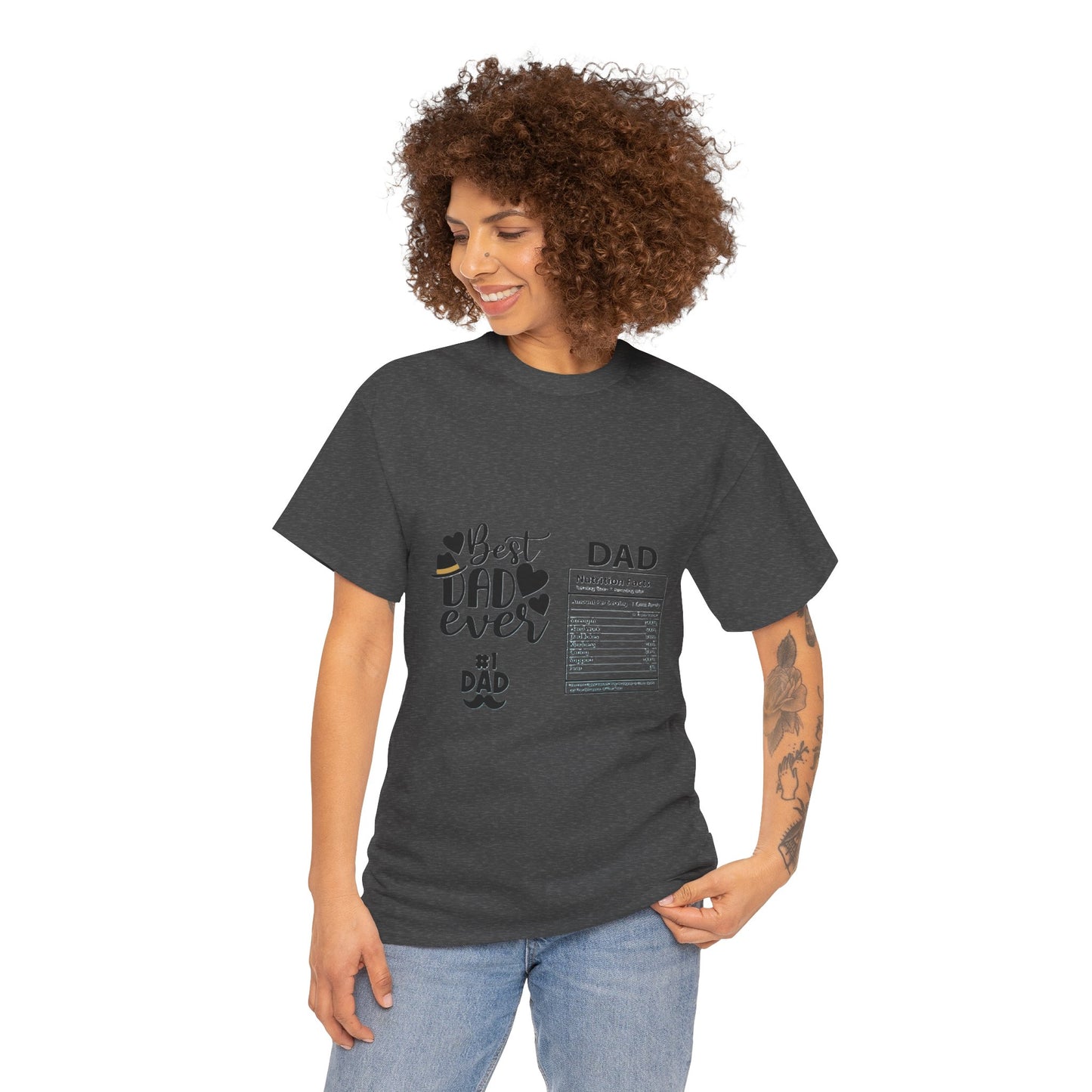 Best Dad Ever Unisex Tee, Father's Day Gift, Dad T-Shirt, Family Reunion Outing, Casual Everyday Wear, Gift for New Dad